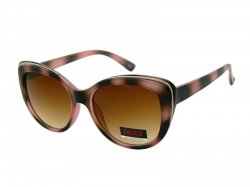 Różowo czarna panterka damskie okulary słoneczne