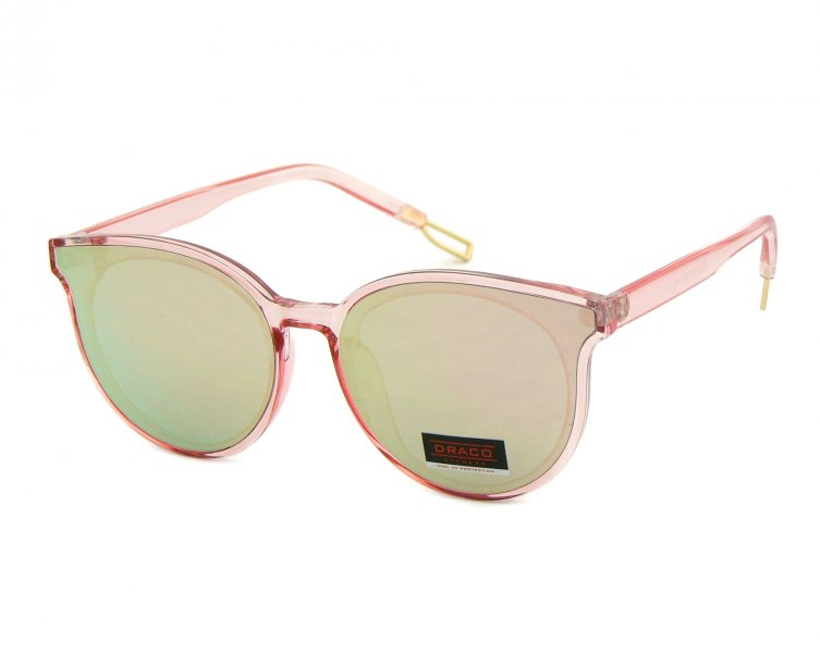 Różowe damskie okulary przeciwsłoneczne