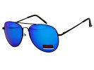 Niebieskie okulary przeciwsłoneczne - pilotki 