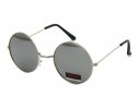 Srebne lustrzanki - okulary przeciwsłoneczne LENONKI