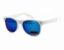 Białe oprawki- Nerdy okulary przeciwsłoneczne