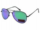 Zielone lustrzanki, okulary przeciwsłoneczne z polaryzacją 