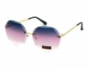 Niebiesko-różowa soczewka - okulary damskie przeciwsłoneczne