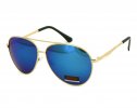 Niebieskie lustrzanki - damskie modne okulary przeciwsłoneczne 