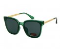 Zielone oprawki - damskie okulary przeciwsłoneczne
