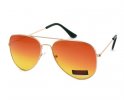 Pomarańczowe soczewki - okulary przeciwsłoneczne