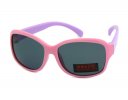 Różowo-fioletowe dziecięce okulary przeciwsłoneczne polaryzacyjne